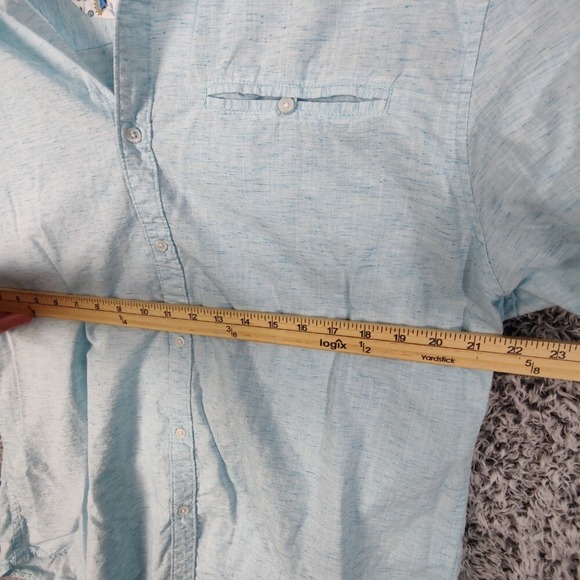 Denim & Flower Ricky Singh Button Up Shirt Short Sleeve Casual Mens SZ XL Resort - Picture 5 of 8